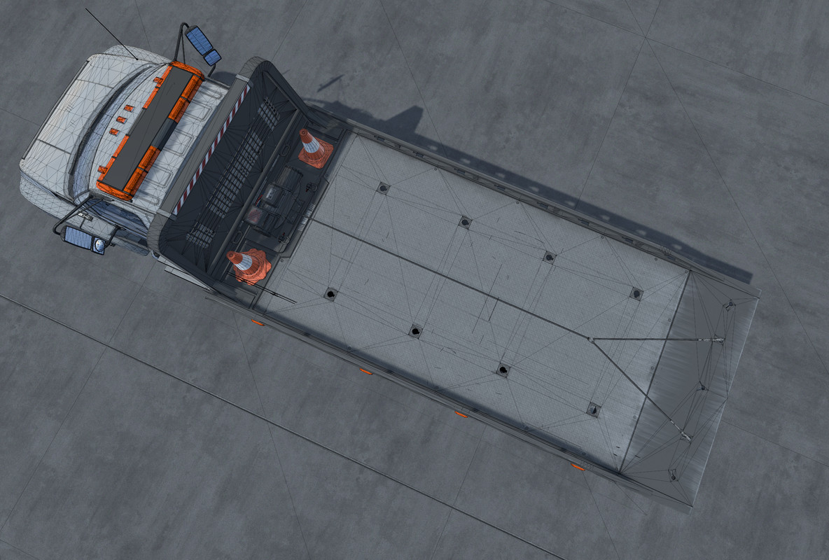 Rollback towing truck