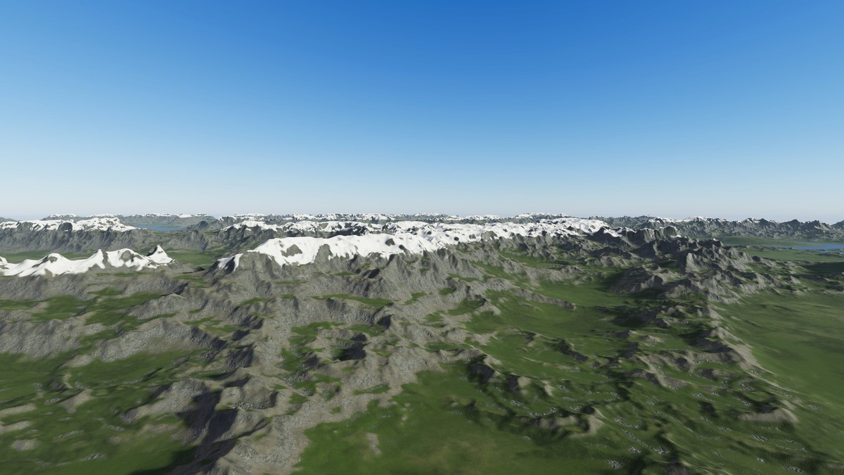 Procedural Ridged Mountains 8K & 4K - 54 Terrains