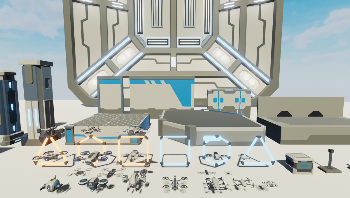 LowPoly Drone Arena