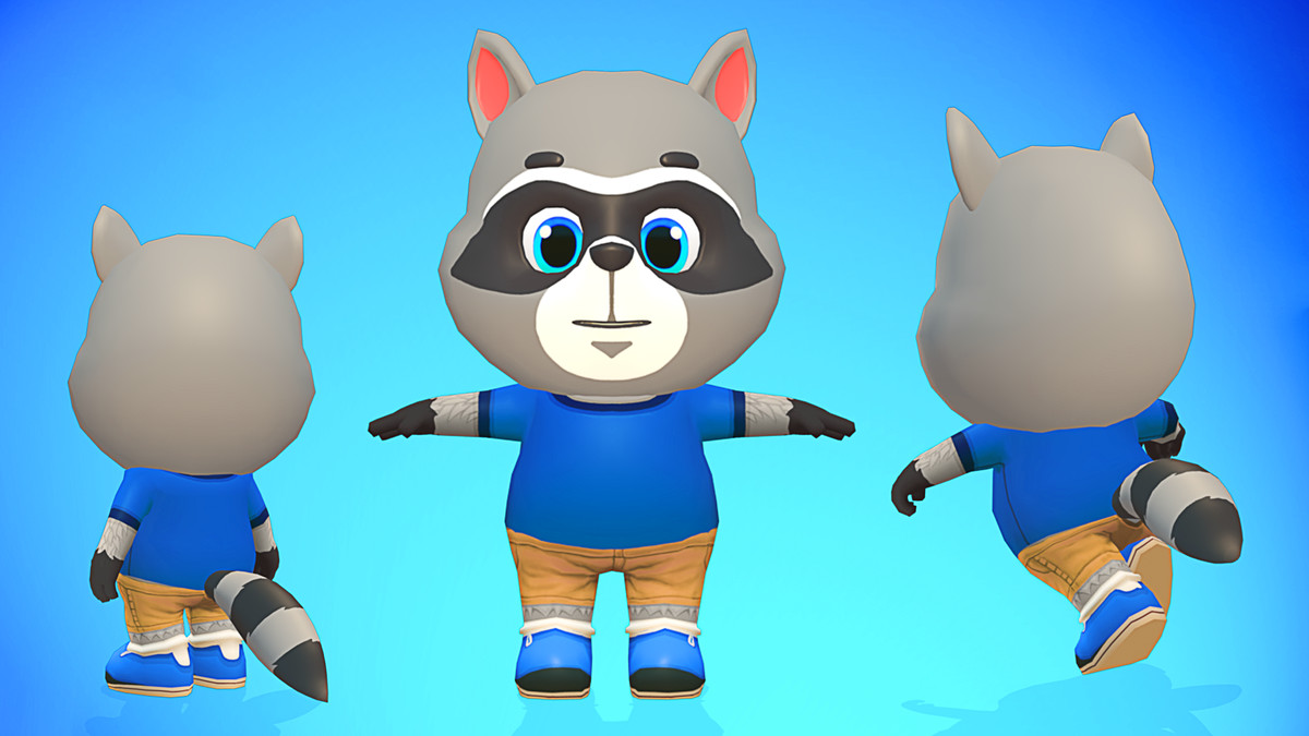 Raccoon Dog Animated