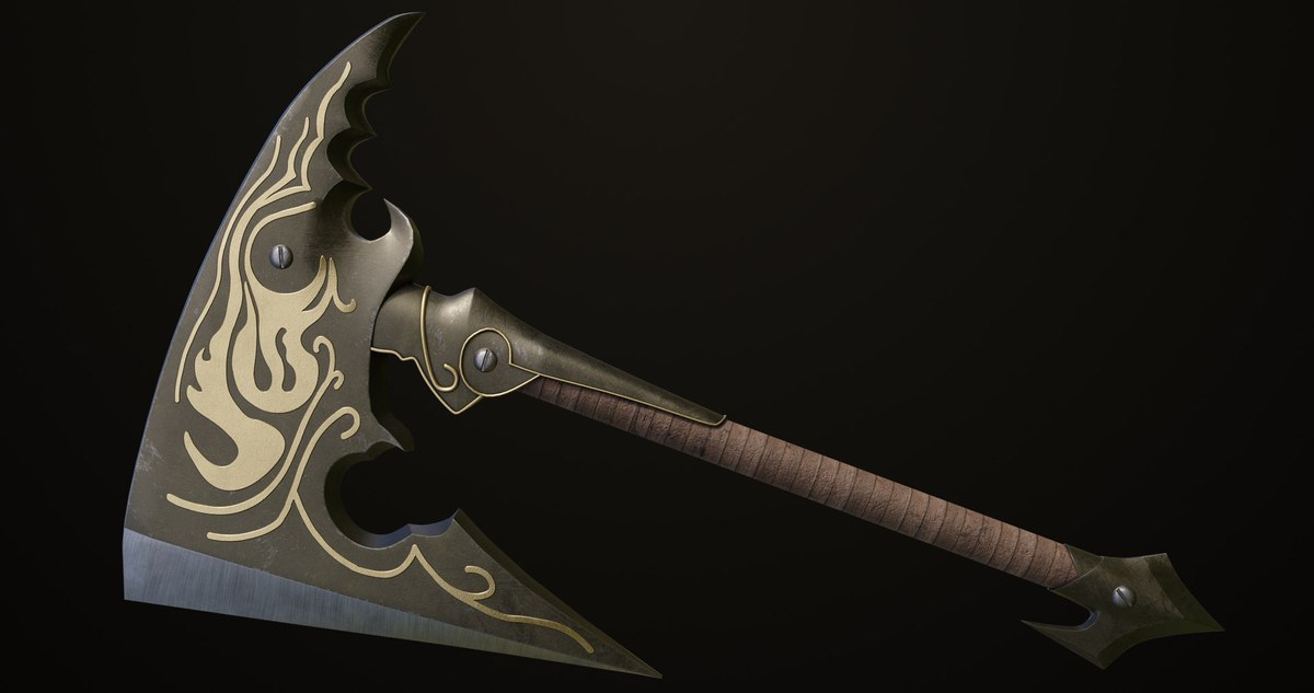 6 Battle Axes Collection 01 URP HDRP Textures