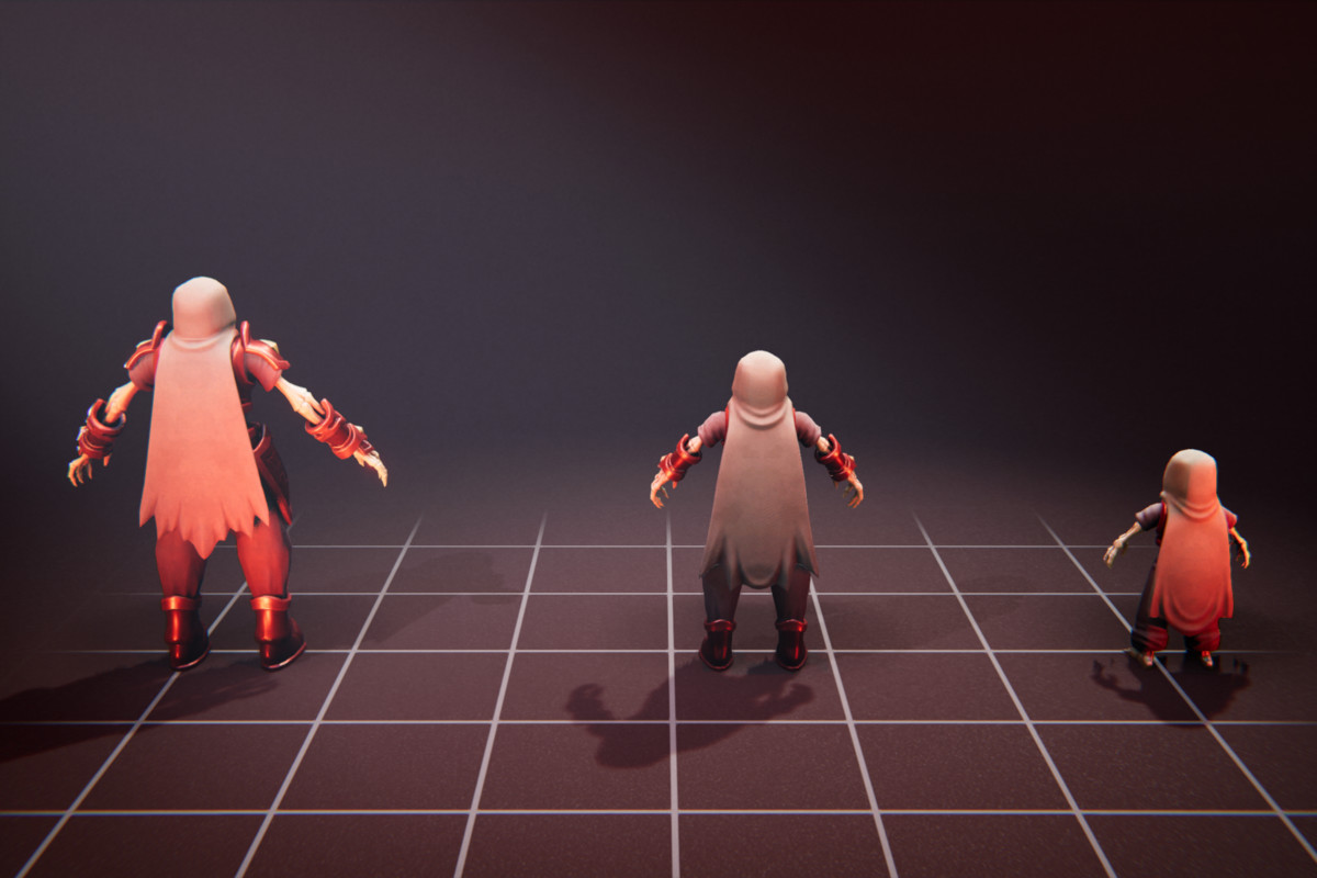 Robe Skeleton - 3 Characters + Animations