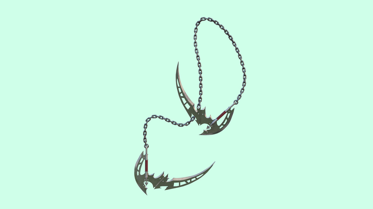 Chain Flail Blade Weapon URP and HDRP Textures