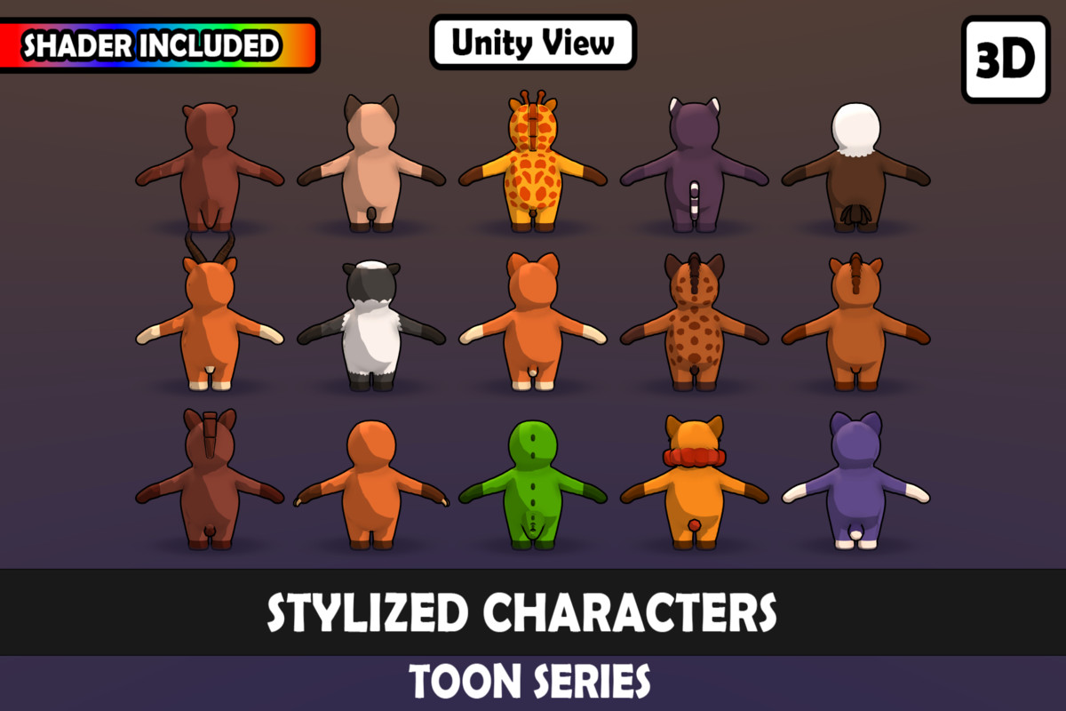 Mascot Humanoid Animal Characters Vol.3 – 15 Unique Characters