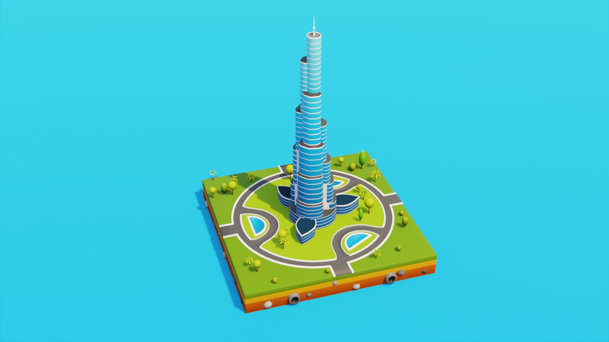 Low Poly LandMarks by IGS
