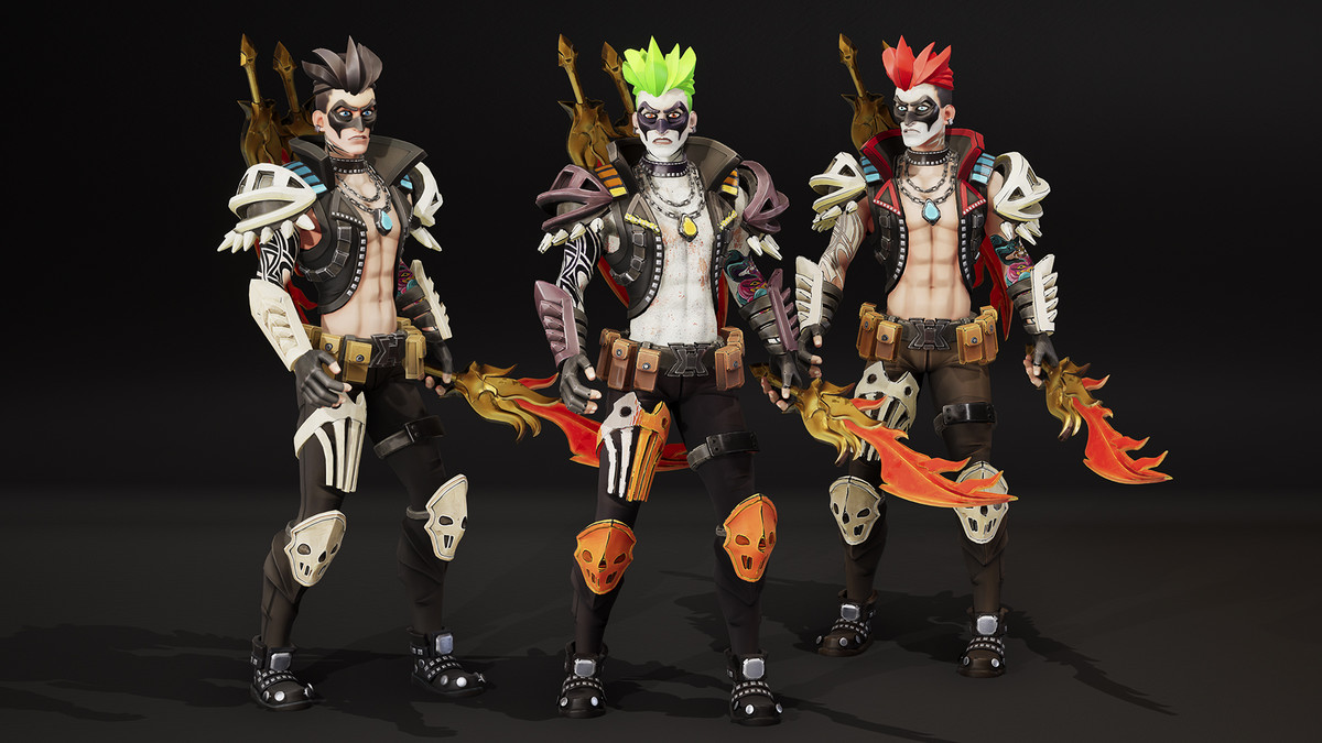 Stylized Hero Characters Pack vol.3 – 3 Game-Ready Heroes (9 Skins)