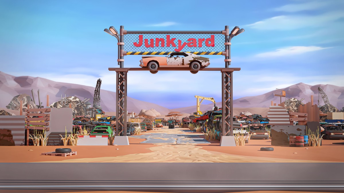 Junkyard - Low Poly 3D Models Pack
