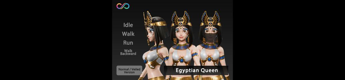 HQ Egyptian Queen(well-proportioned figure)-Animation