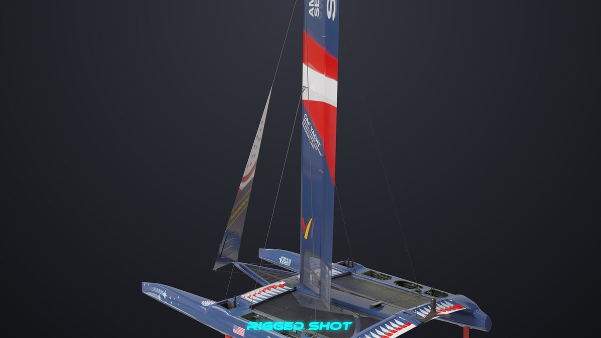 Yacht Hydrofoil Sailing Boats HDRP URP Textures
