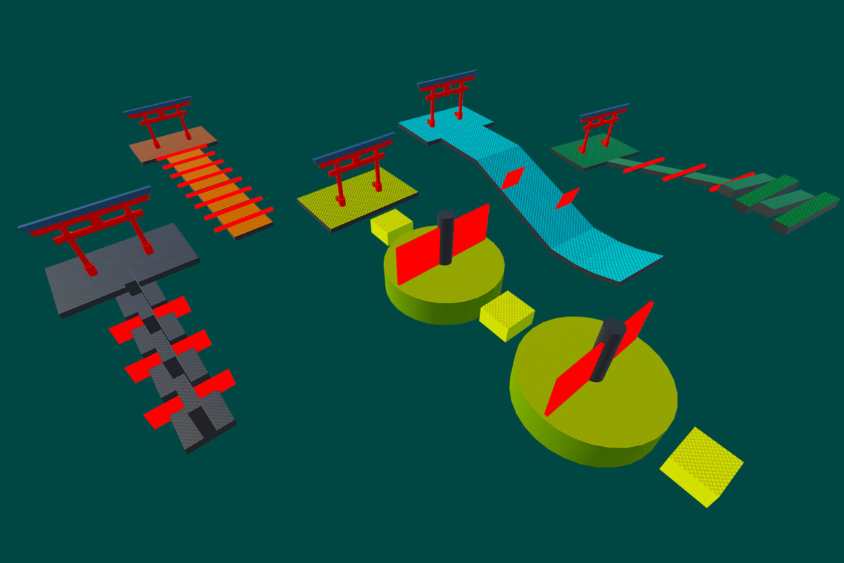 Obby Ninja Run Game Level Pack