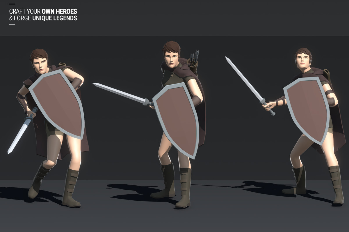 Polyquest Heroes: Warrior I Huntress