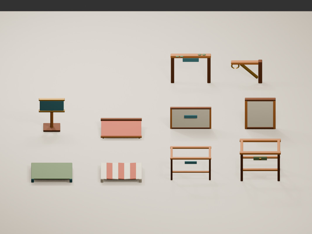 Cozy Marketcraft - Low Poly Shop and Market Props