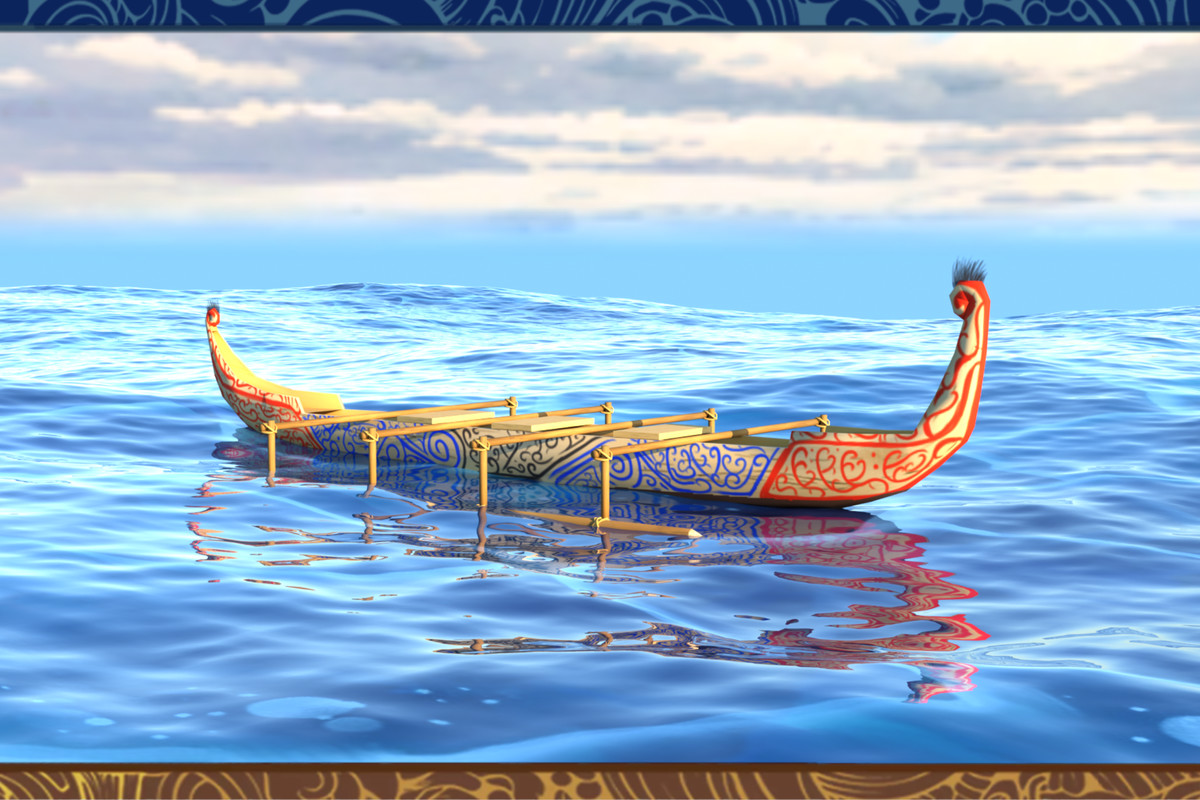 Papua Traditional Canoe