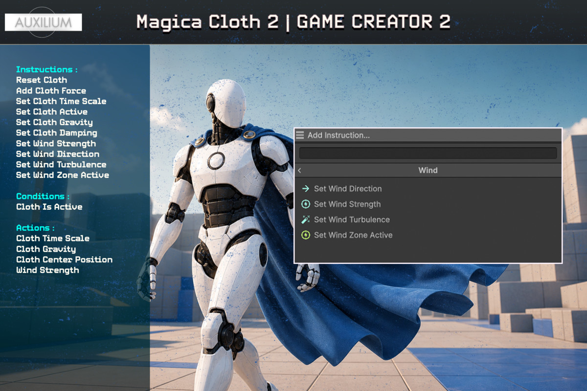 Magica Cloth 2 Integration | Game Creator 2