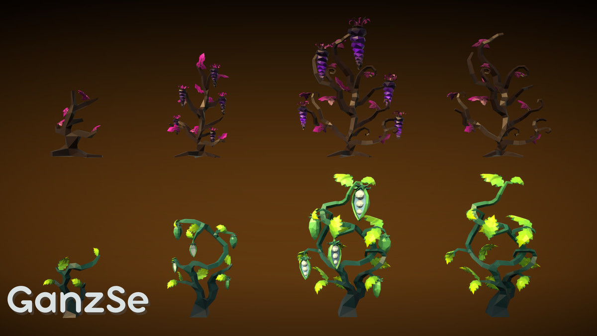 GanzSe Farming - Fantasy Low Poly Props