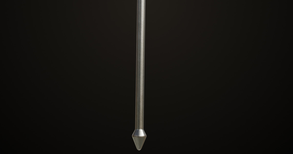 Medieval Trident 03 Silver URP HDRP Textures