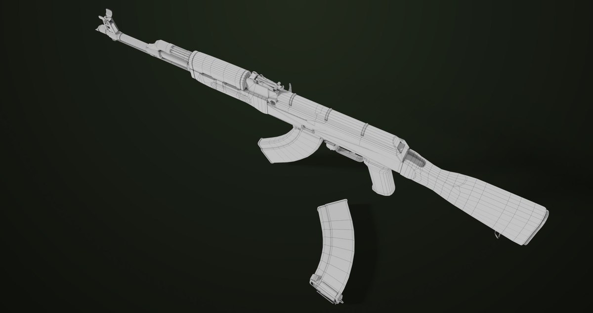 Light Machine Gun 10 Wood URP HDRP Texture