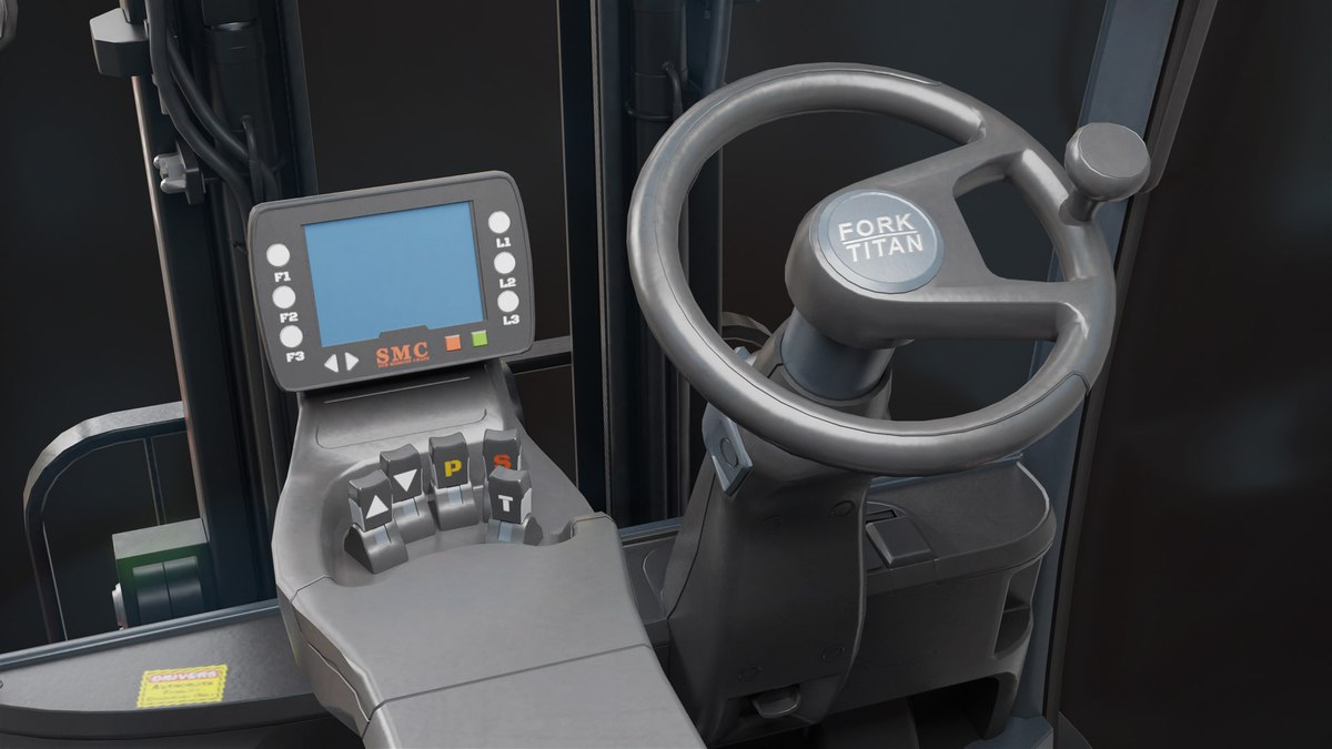 Forklift Truck 01 Orange URP HDRP Textures