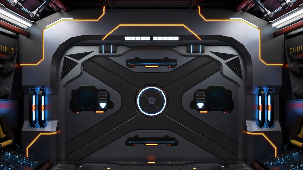Sci Fi Corridor 01 URP HDRP Textures
