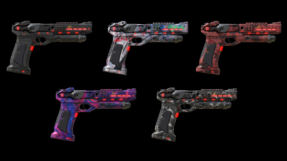 Sci-Fi Weapons - Neon SciFi Weapons with 5 Skins per Weapon - Complete Bundle
