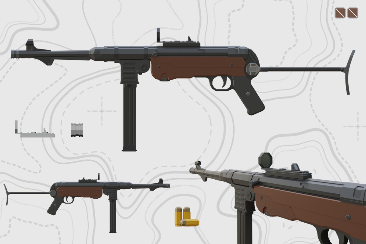 Low Poly Weapon Bundle Pack Fin