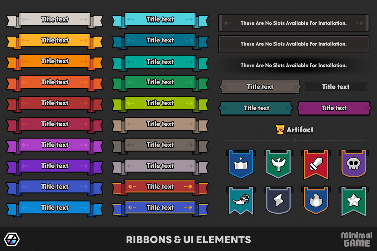 GUI Pro - Minimal Game Dark
