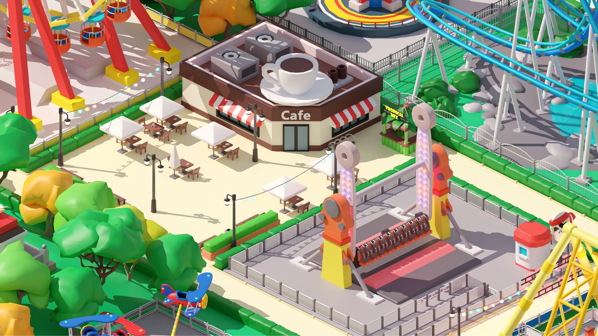 Amusement Park - Low Poly 3D Models Pack