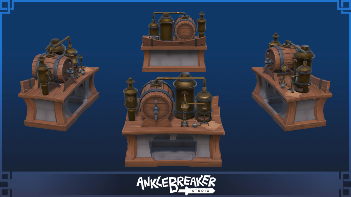 Stylized Brewing Station & Icons