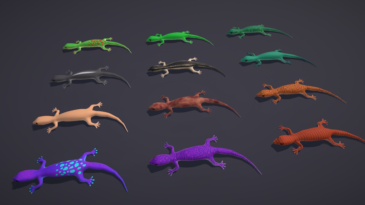 Colorful Lizards Pack