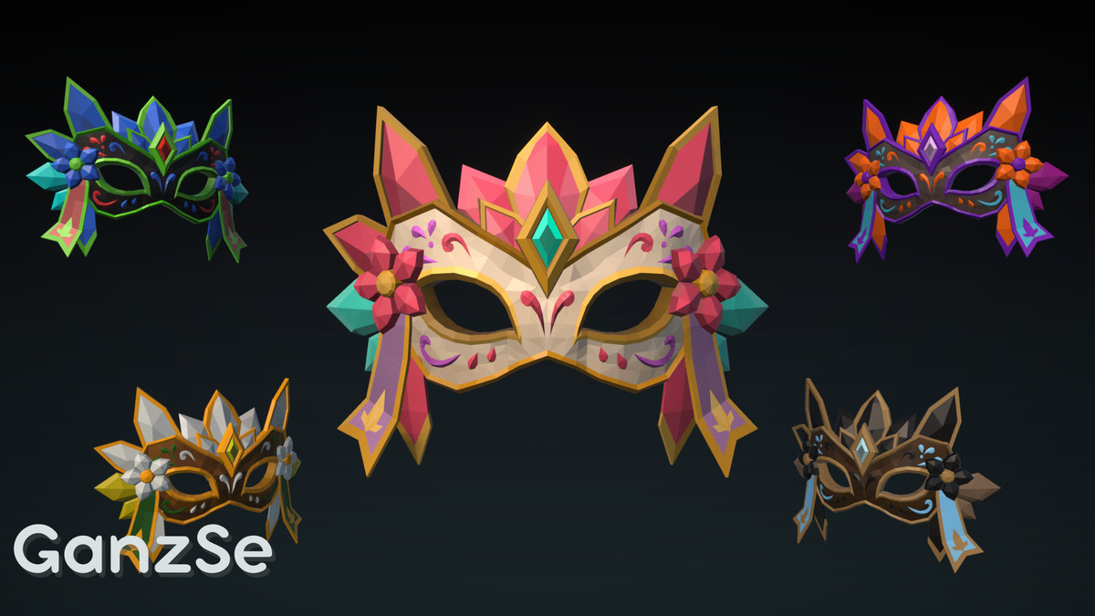 GanzSe Masks - Fantasy Low Poly Pack
