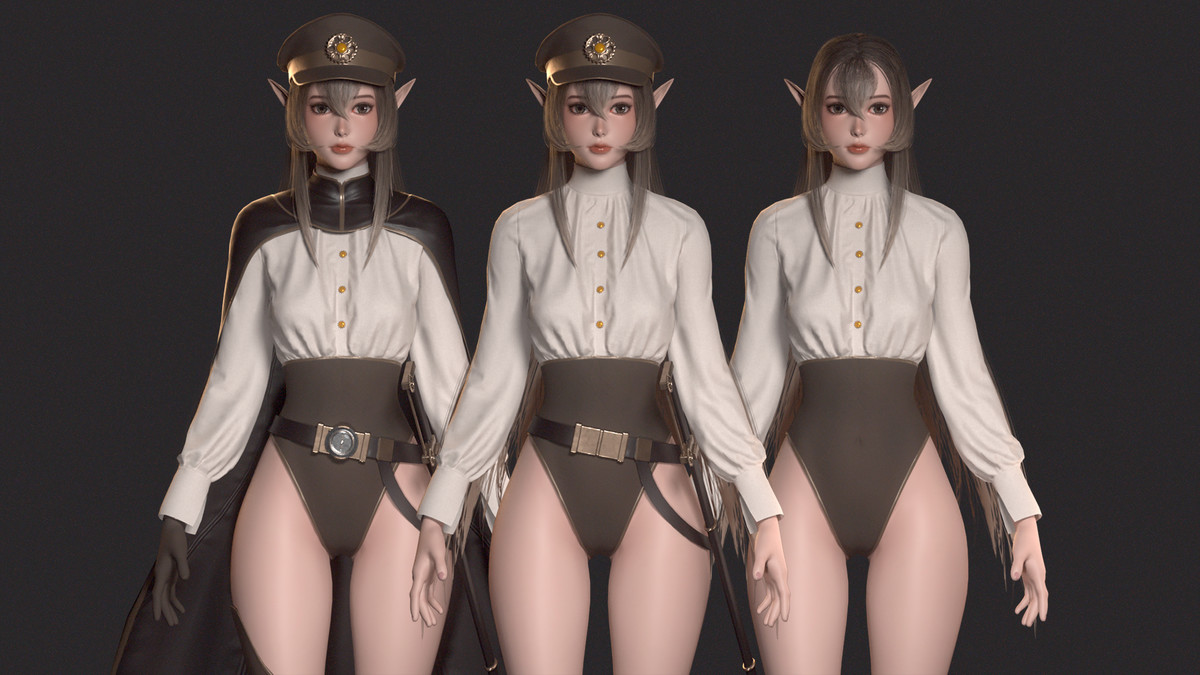 Lyanna - Steampunk Commander Elf Girl