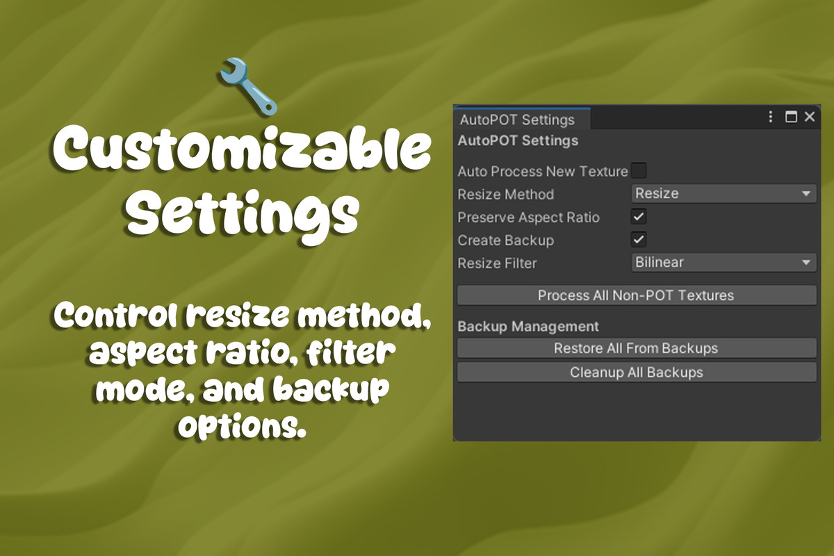 AutoPOT – Texture to Power Of Two