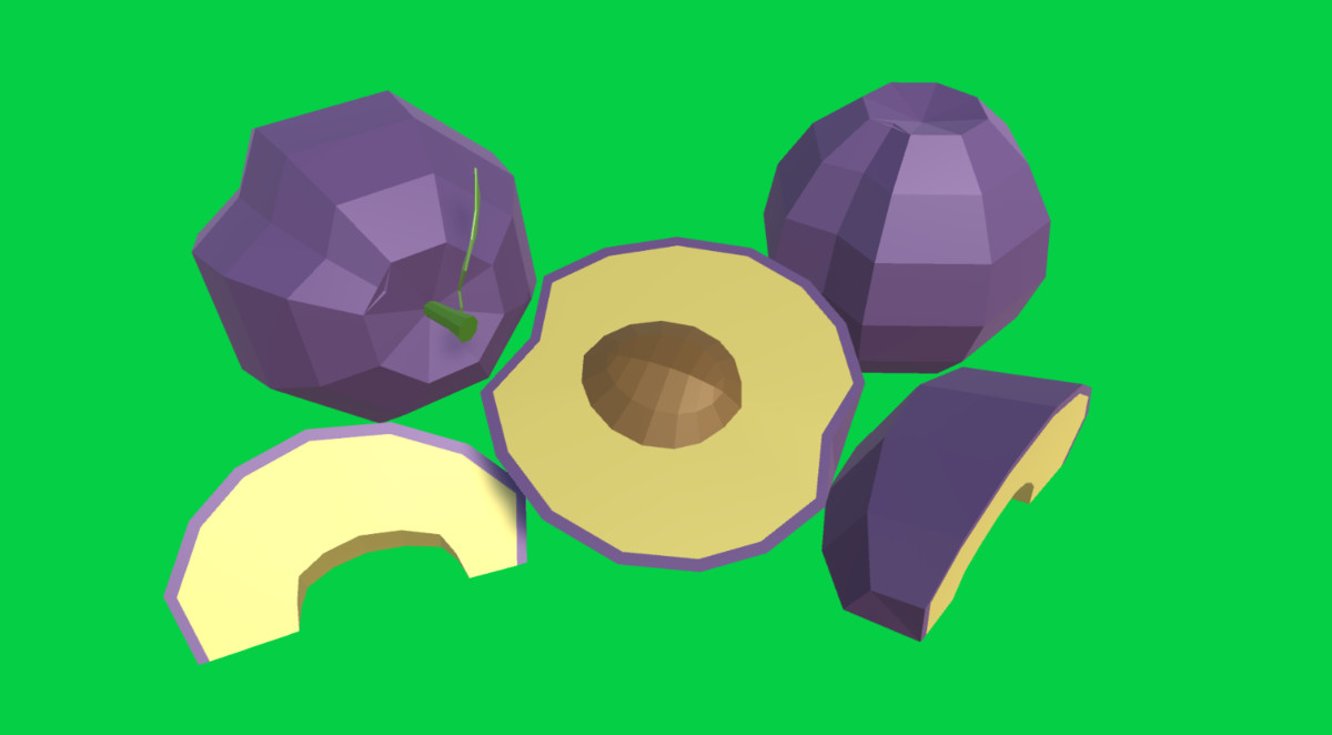 Low Poly Fruits | Model Pack