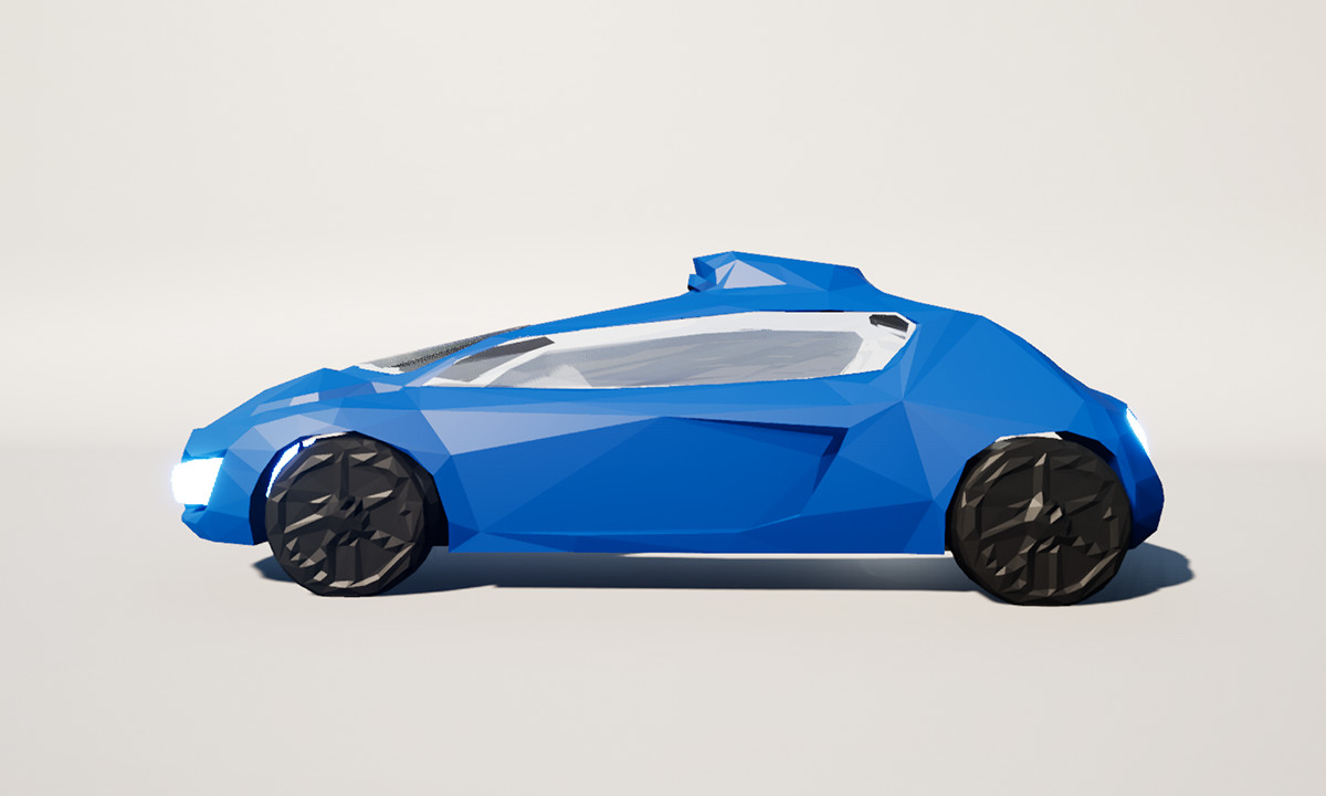 Exotic Roadster - Low Poly
