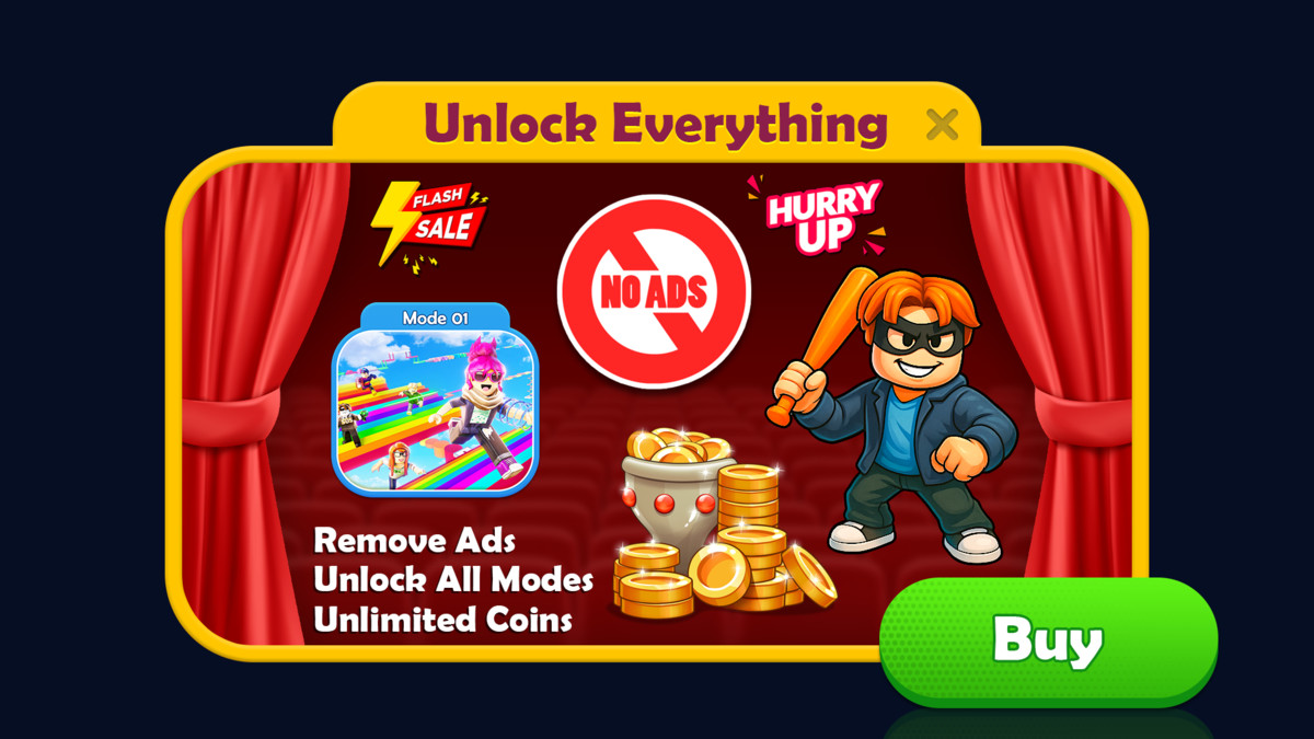 Parkour & Obby Game UI-Jump & Run HUD