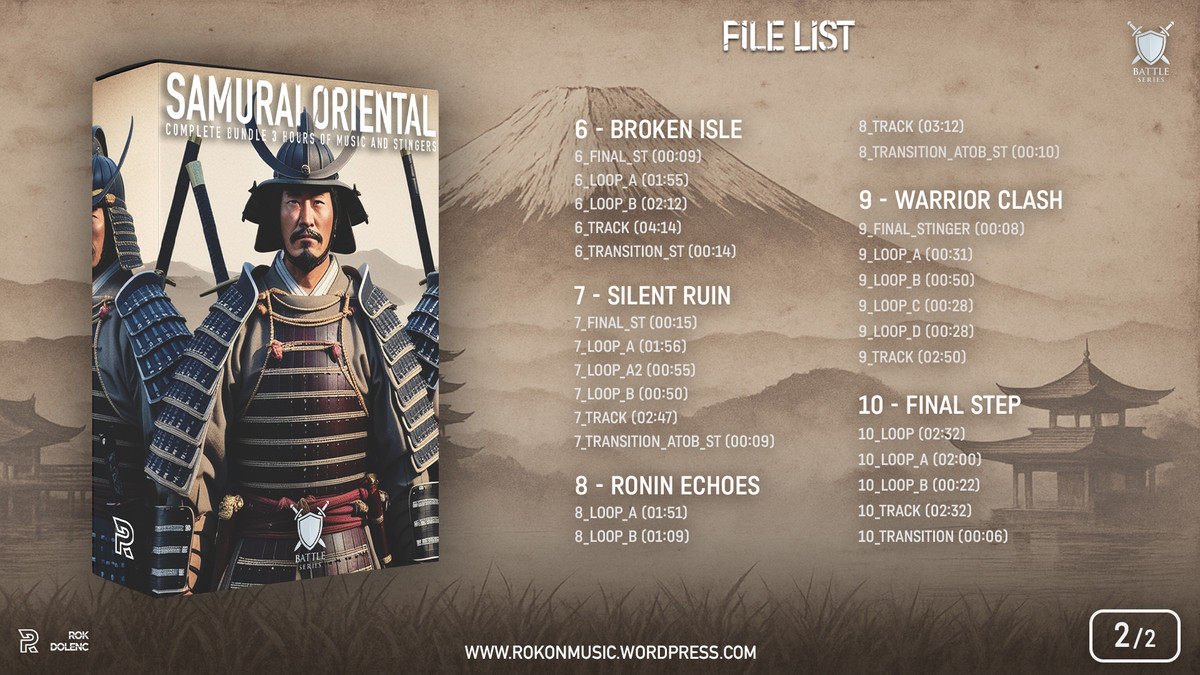 Samurai Battle Music Bundle