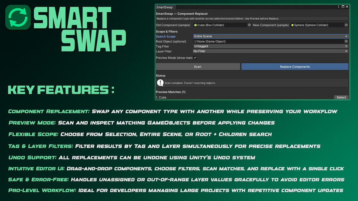 SmartSwap – Component Replacer Tool