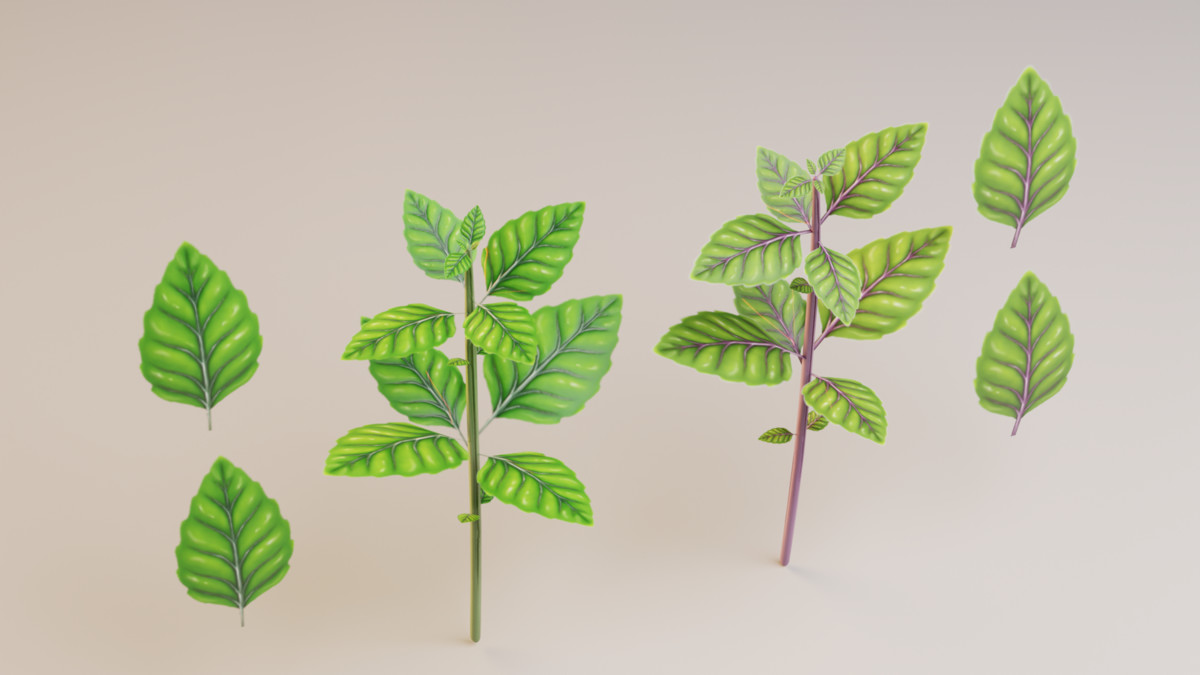 Stylized Asian Vegetable 3D Model Pack – Modular Low Poly Set