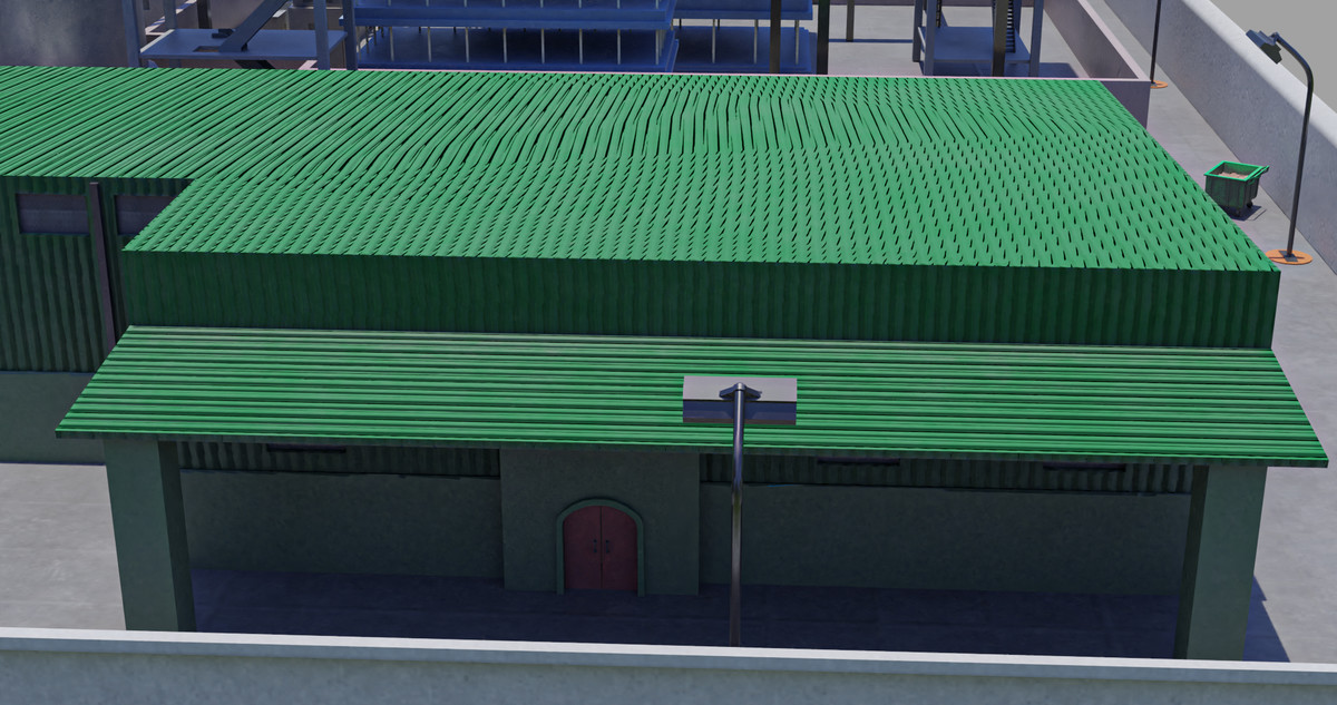 Factory Warehouse Exterior and Interior URP and HDRP Textures