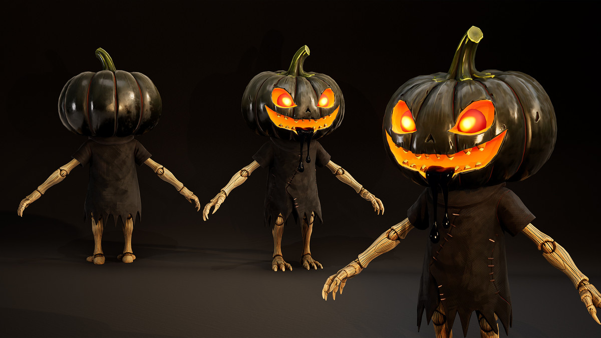 Stylized Pumpkin Horror Character Pack