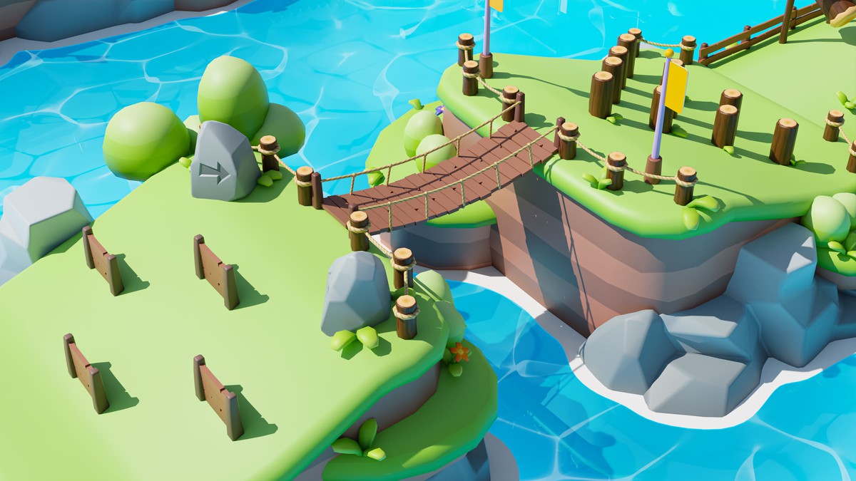 Platformer Deathrun - Low Poly 3D Models Pack