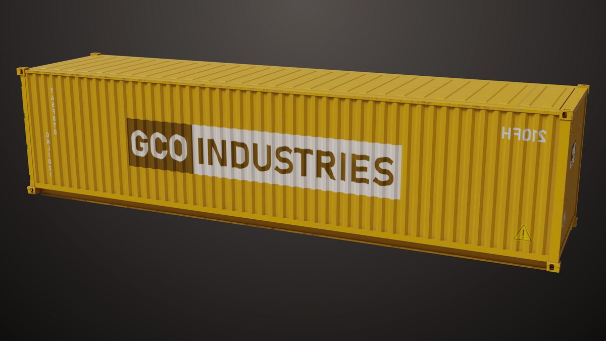 5 Cargo Container Single Mat URP HDRP Textures