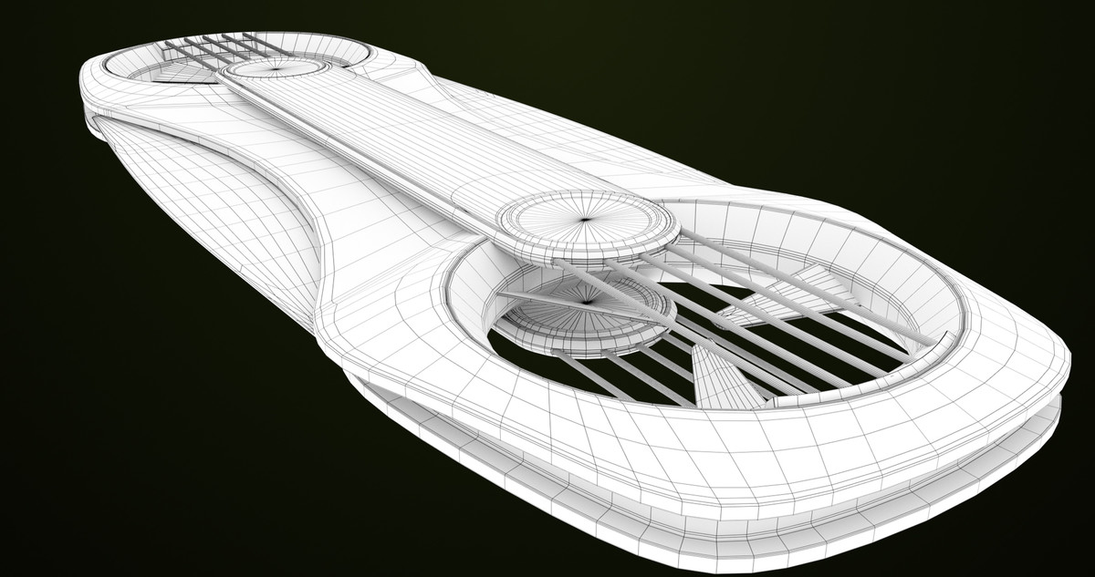 Sci Fi Hoverboard 02 URP HDRP Textures