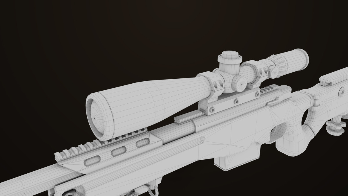 Sniper Rifle 03 Sandal URP HDRP Textures