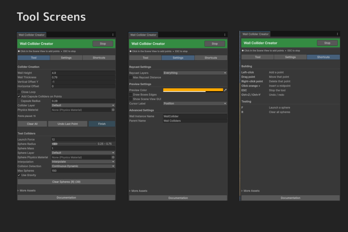Wall Collider Creator - Build, Test & Apply