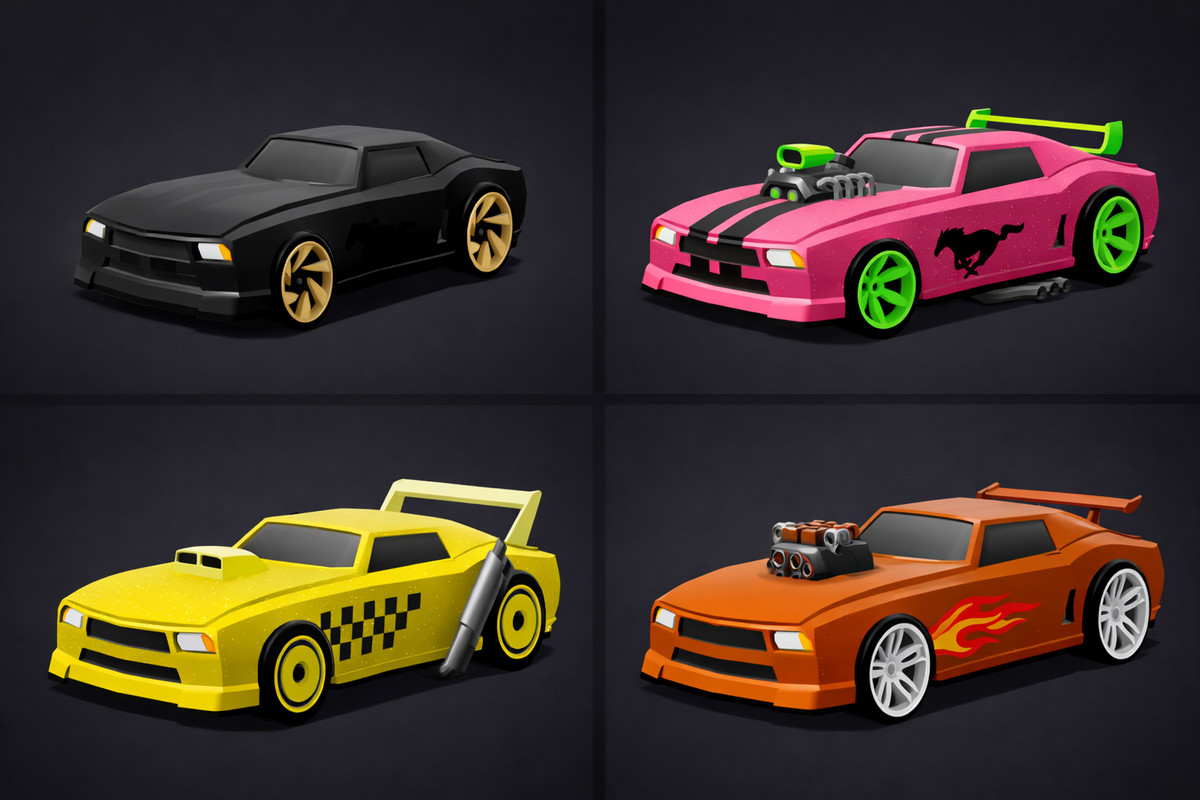 Customizable Arcade Car Pack