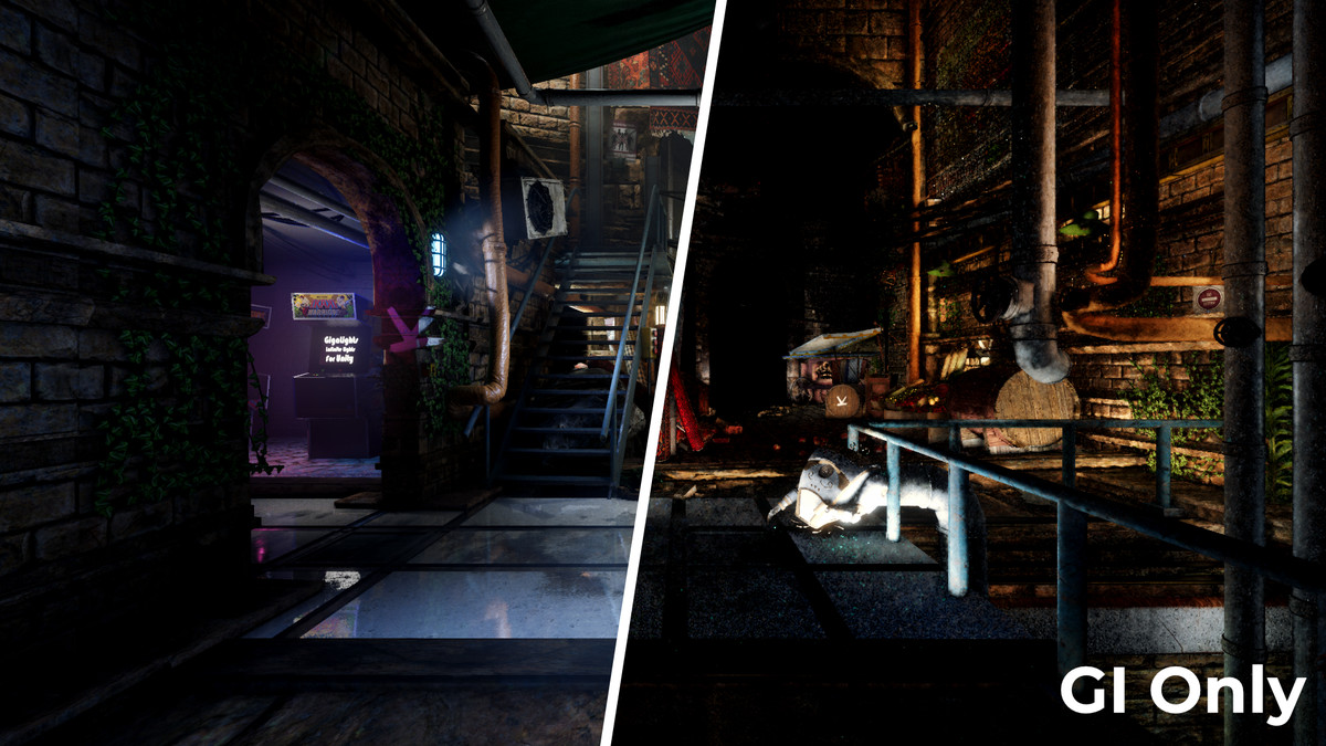 Ray Traced Global Illumination for GigaLights
