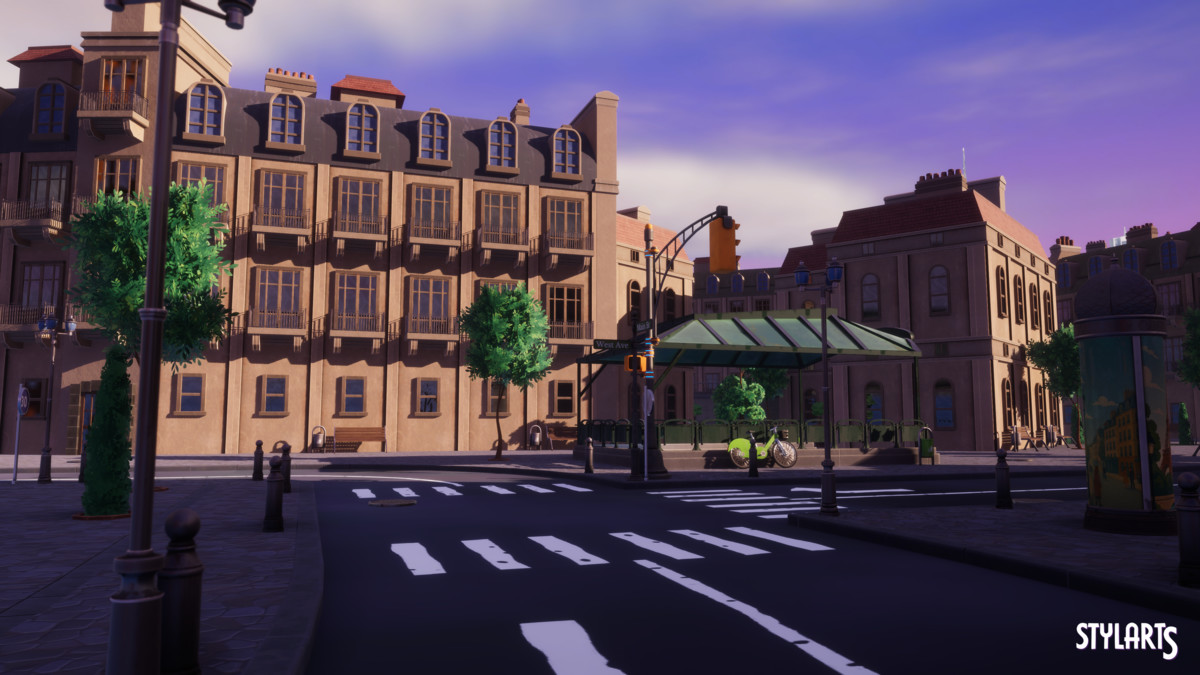 Stylized Paris City