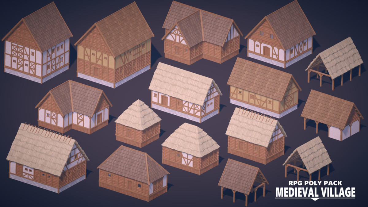 RPG Poly Pack - Medieval Village
