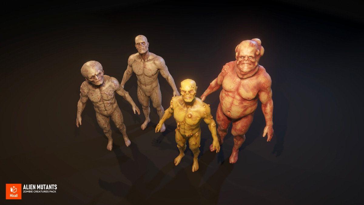Alien Mutants - Zombie Creatures Pack